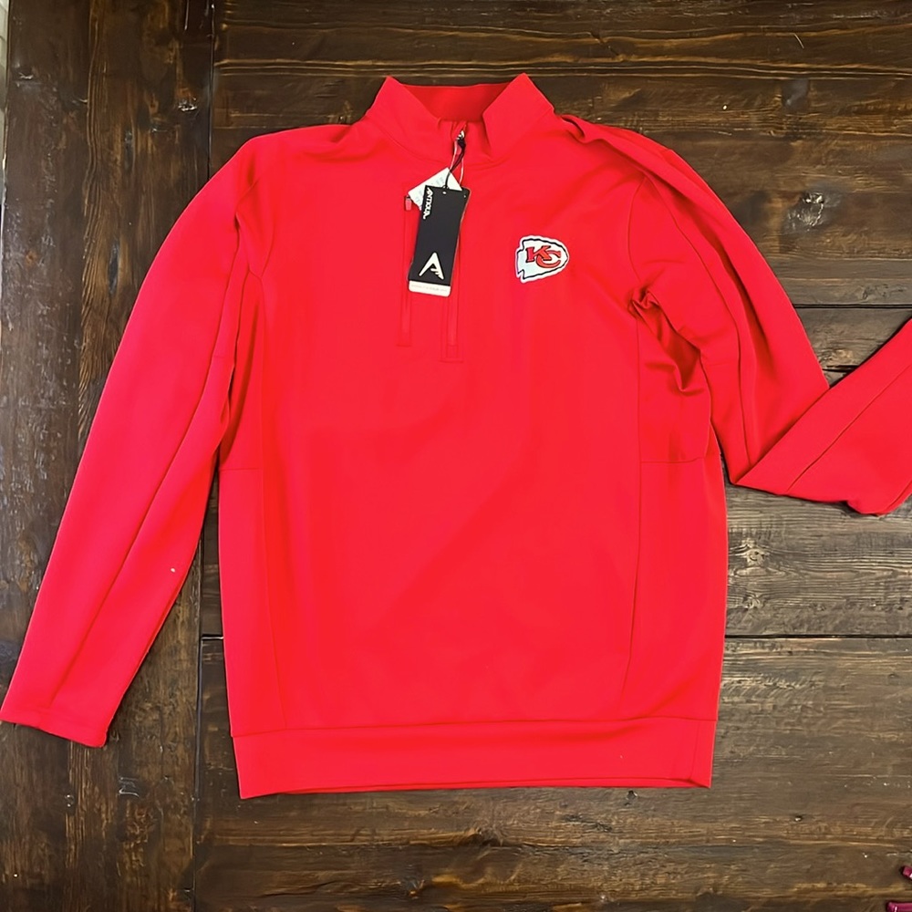 KANSAS CITY CHIEFS: Quarter-Zip Men’s Large: NFL Team Apparel